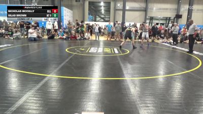 160 lbs Consi Of 4 - Nicholas McCully, Bellefonte vs Silas Brown, Mt Holly Springs