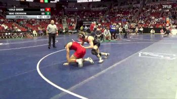 3A-165 lbs Semifinal - Mac Crosson, Indianola vs Cole Green, North Scott