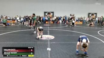 62 lbs Cons. Round 3 - William Duty, Eastside Youth Wrestling vs Beckam Beasey, Team Tiger