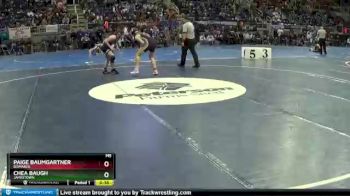 125 lbs Cons. Round 2 - Paige Baumgartner, Bismarck vs Chea Baugh, Jamestown