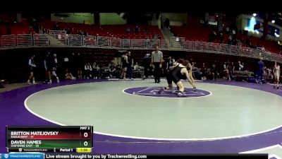 157 lbs Round 5 (6 Team) - Daven Hames, Cheyenne East vs Britton Matejovsky, Eaglecrest