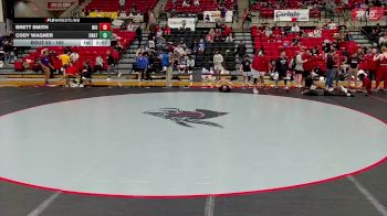 165 lbs Champ. Round 2 - Brett Smith, Northern Illinois vs Cody Wagner, Unattached