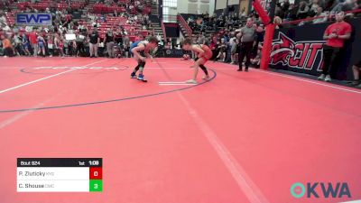 76 lbs Semifinal - Parker Zluticky, Kansas Young Guns vs Coleman Shouse, Cowboy Wrestling Club