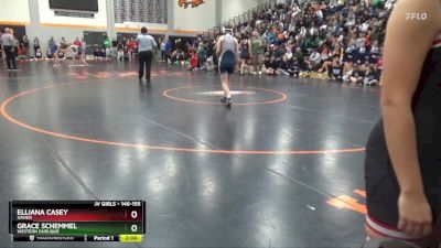 146-155 lbs Round 2 - Elliana Casey, Xavier vs Grace Schemmel, Western Dubuque