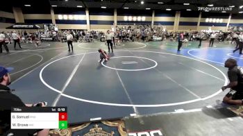 70 lbs Consolation - GeneGene Samuel, Pride WC vs Wyatt Browe, Mat Demon WC