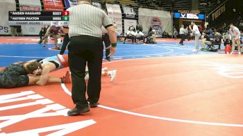 175 Class 3 lbs Champ. Round 1 - Raiden Haggard, Webb City vs Hayden Paxton, Hannibal