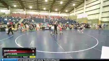 56 lbs Semifinal - Kyler Haslem, UT vs Austyn Adams, OR