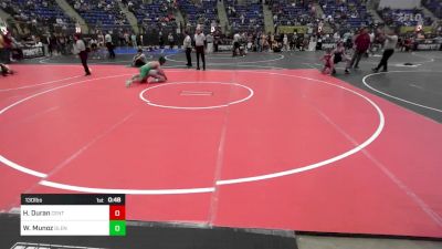 130 lbs Consi Of 8 #1 - Huntley Duran, Centauri Middle School vs William Munoz, Glenwood Springs Middle School