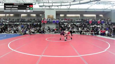 138 lbs 3rd Place - Edward Lavoie, Norwich Free Academy vs Brady Zadora, Killingly