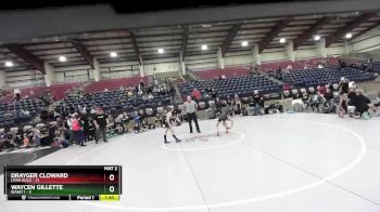 84 lbs Placement (16 Team) - Drayger Cloward, Utah Gold vs Waycen Gillette, Idaho 1