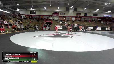 133 lbs Cons. Round 4 - Aiden Dallinger, Indianapolis vs Nick Rodriguez, Lourdes