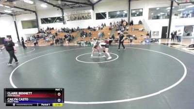 160 lbs 3rd Place Match - Claire Bennett, Manchester vs Cailyn Casto, Point Park