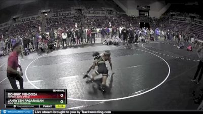 114 lbs Semifinal - Dominic Mendoza, Pomona Elite (PWCC) vs Jahryzen Pagaragan, Gold Rush Wrestling