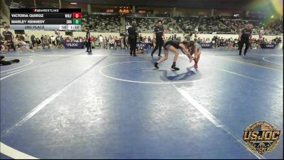 73 lbs 3rd Place - Victoria Quiroz, Wolf Pack Wrestling Club TX vs Marley Kennedy, Shelton Wrestling Academy