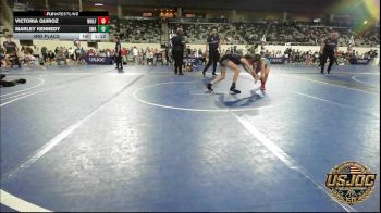 73 lbs 3rd Place - Victoria Quiroz, Wolf Pack Wrestling Club TX vs Marley Kennedy, Shelton Wrestling Academy