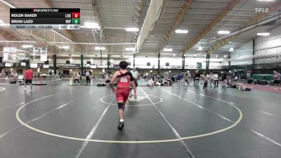 175 lbs Consi Of 8 #2 - Nolen Baker, Legend Wrestling Club vs Brian Lazo, West Springfield