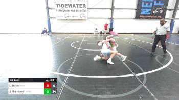 90 lbs Rr Rnd 2 - Landon Baker, Ragin Raisins Niagara vs Jackson Pressman, Shore Thing Sharks