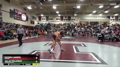 113 lbs Cons. Round 2 - Nolan Pfalzgraf, Waterloo East vs Kayden Landers, Denver