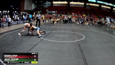 110 lbs Round 2 (6 Team) - Deakin Cygan, Dayton Bandits vs Brody McNabb, Virginia Patriots