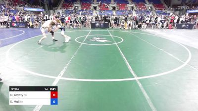 120 lbs Cons 32 #1 - Neal Krysty, OH vs Easton Mull, PA