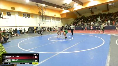 120 lbs Cons. Round 1 - Kanoa Yellow, Shiprock vs Jayden Begay, Flagstaff