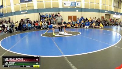 54 lbs Round 2 (10 Team) - Leo Riesen, East Noble TUF vs Leo Nolan Butler, Indian Creek Wrestling Club (M)