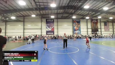 76 lbs Rd# 6- 9:00am Saturday Final Pool - Murdoch Jacobson, SELECT Utah vs Benex Velasco, NCWAY National Team