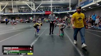 68 lbs Round 5 (8 Team) - Preston Hruniuk, Roughhouse vs Brett Zakrzewski, Rangers WC