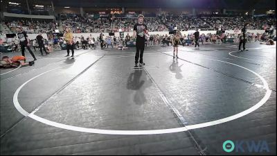 46 lbs Round Of 32 - Huxson Schell, Keystone Kids Wrestling Club vs Kyren Hiracheta, Carl Albert