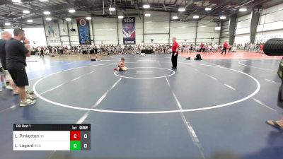 52 lbs Rr Rnd 1 - Luke Pinkerton, Ohio Gold vs Luke Lagard, Ride Out Wrestling Club Green