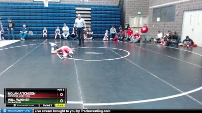 70 lbs Semifinal - Will Wagner, 208 Badgers vs Nolan Aitchison, Homedale Wrestling