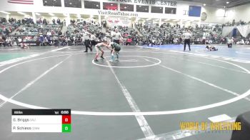 65 lbs Round Of 32 - Gwen Briggs, California Grapplers vs Peyton Schiess, COWA