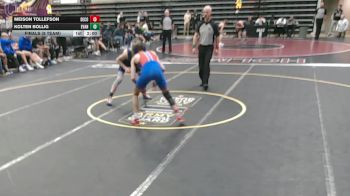 121 lbs Finals (8 Team) - Kolten Bollig, Evansville, WI vs Meison Tollefson, Decorah, IA