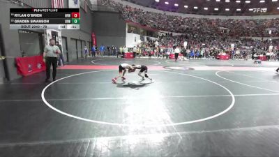 79 lbs Champ. Round 1 - Graden Swanson, Omro Youth Wrestling vs Rylan O`Brien, Neenah Youth Wrestling