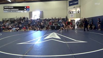 117 lbs Cons. Round 3 - Isabella Coronado, Eastern Oregon University (OR) vs Taryn Evans, Unattached