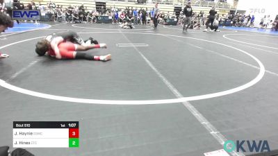 76 lbs Quarterfinal - Jerell Haynie, D3 Wrestling Cluib vs Jaxon Hines, Comanche Takedown Club