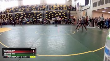 120 lbs Champ. Round 1 - Cam Haynes, NORTH ROYALTON vs Shryian Rai, WOODRIDGE