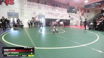 120 lbs Cons. Round 2 - Danica Dixon, Mayfair vs Destiny Speights, El Toro