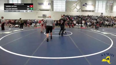 100 lbs Round 3 - Lillian Sikora, Quaker Wrestling Club vs Serra Akyali, Elite Wrestling Academy