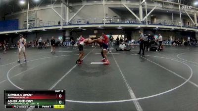 130 lbs Round 3 - Asher Anthony, Richmond Wrestling Club vs Arminius Avant, Virginia Patriots