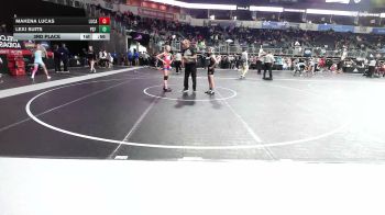 78 lbs 3rd Place - Makena Lucas, Lucas WC vs Lexi Suits, PSF Wr Ac