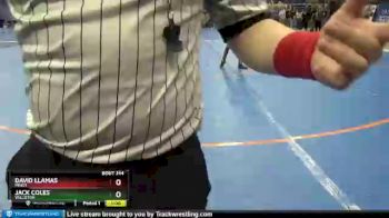120 lbs Cons. Round 2 - Jack Coles, Williston vs David Llamas, Minot