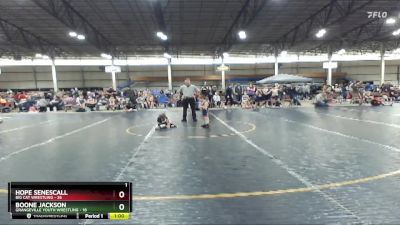 45 lbs Semis & 1st Wrestleback (8 Team) - Hope Senescall, Big Cat Wrestling vs Boone Jackson, Grangeville Youth Wrestling