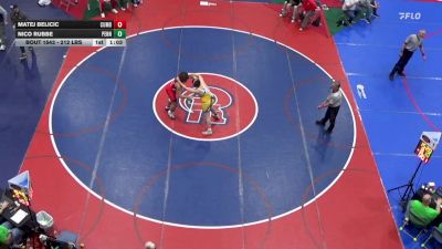 212 lbs Round Of 16 - Matej Belicic, Cumberland Valley vs Nico Rubbe, Penn Trafford