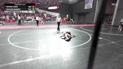 95 lbs Champ. Round 2 - Waylon Rumppe, Team Nazar Training Center vs Jaxton Lewis, Warrior Youth Wrestling