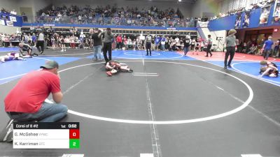 Consi Of 8 #2 - George McGehee, Verdigris Youth Wrestling vs Kase Karriman, Grove Takedown Club