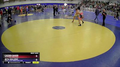 215 lbs Champ. Round 1 - Cayden Baker, Scappoose Wrestling vs Seth Gallego, Legacy Elite Wrestling Club