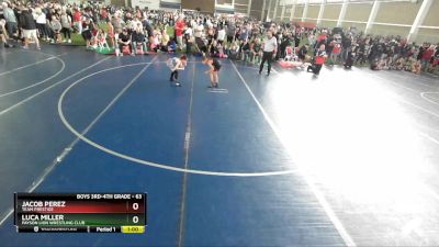 63 lbs Cons. Round 2 - Luca Miller, Payson Lion Wrestling Club vs Jacob Perez, Team Prestige