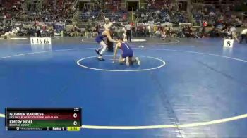 138 lbs Cons. Round 1 - Emery Noll, Bowman County vs Gunner Rakness, Des Lacs Burlington/Lewis And Clark