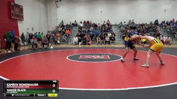 190 lbs Round 1 - Kamryn Wokenhauer, Burlington Notre Dame vs Waker Black, CR Kennedy